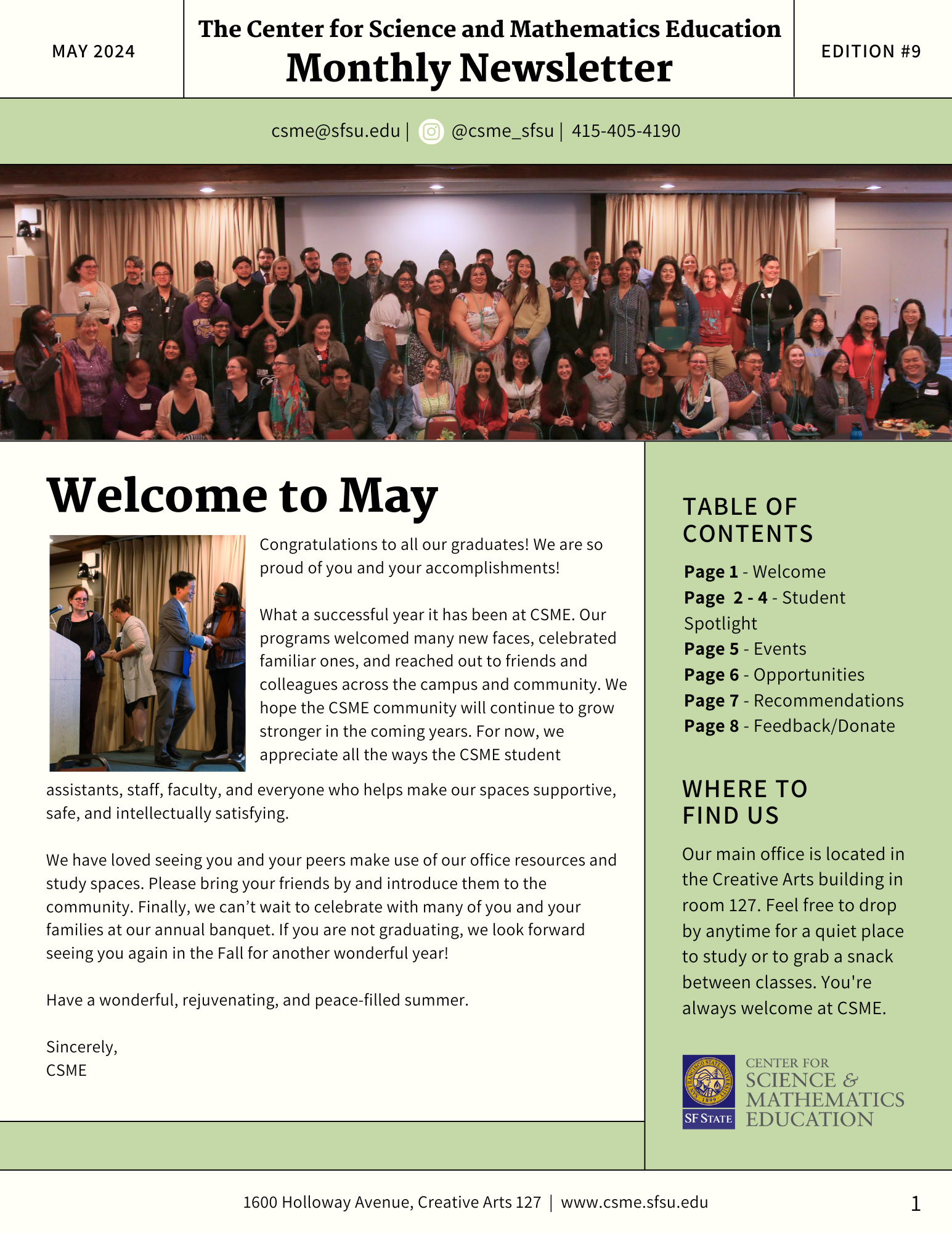 may newsletter 2024